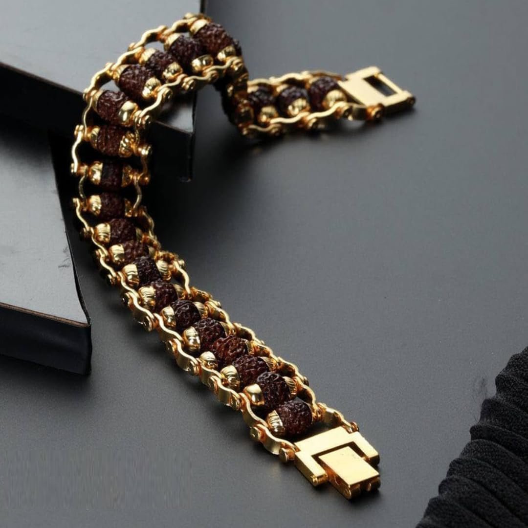 Certified Panchmukhi Rudraksha Bracelet for Men & Women | Real Spiritual Designer Wristwear