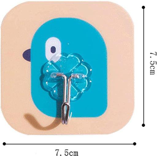 Fancy Printed Self-Adhesive Waterproof Wall Hooks – Strong Multicolour Sticky Hooks for Home, Kitchen & Bathroom (Pack of 10, 20, 30) - Image 2