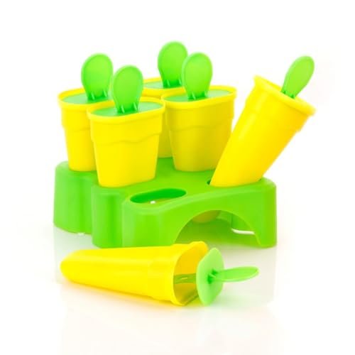 Reusable Ice Pop Molds Set of 6 – BPA-Free Frozen Ice Cream Makers for Kids & Adults – Durable, Dishwasher Safe, Leakproof Summer Treat Molds - Image 4