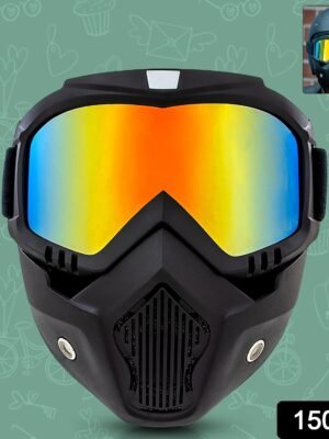 Motorcycle helmet goggles Off-road riding goggles Windproof bike glasses Motorcycle goggles with mask Dustproof biking goggles Racing eye protection gear Motocross goggles with face shield Bike riding goggles for men Outdoor sports helmet goggles Anti-fog motorcycle eye gear